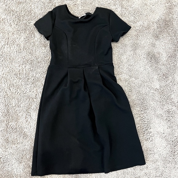 Pleated Black Womens Dress - Picture 1 of 1